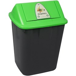 Italplast Waste Separation Bin 32 Litres Organics Green 
