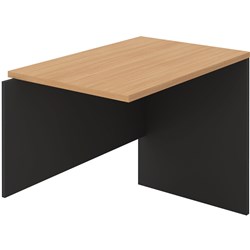 OM Desk Return 1200W x 600D x 720mmH Beech And Charcoal