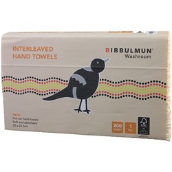 Bibbulmun Interleaved Hand Towel 200 Sheets Box of 16  