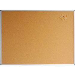 Rapidline Corkboard 1500W x 15D x 900mmH Aluminium Frame