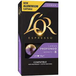 L'OR Espresso Coffee Capsules Lungo Profondo Box Of 100 Box 100