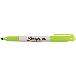 Sharpie Fine Point Marker Permanent 1.0mm Fine Lime