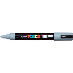 Uni Posca Paint Marker PC-5M  Medium 2.5mm Bullet Tip Grey