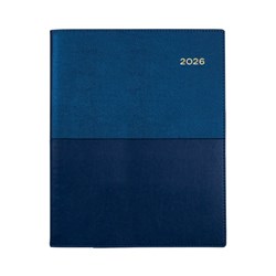 Collins Vanessa Diary Quarto Vertical Week To View Blue 