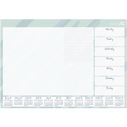 Easy-2C Desk Pad 600 x 420mm Week To View 