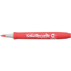 Artline Decorite Standard Markers Brush Nib Red Box Of 12