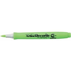 Artline Decorite Standard Markers Brush Nib Yellow Green Box Of 12