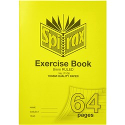 Spirax P106 Exercise Book Poly Cover A4 64 Page 8mm Ruled 