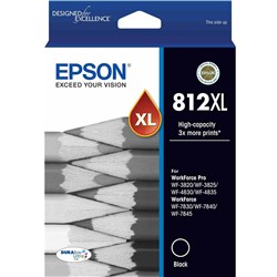 Epson 812XL DURABrite Ultra Ink Cartridge High Yield Black