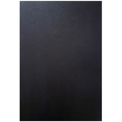 Rexel Binding Cover A4 250gsm Leathergrain Pack Of 100 Black