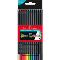 Faber Castell Black Edition Colouring Pencils Box of 12