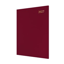 Collins Essential Diary A4 Week To View Maroon 