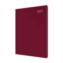 Collins Essential Diary A4 Day To Page Maroon 