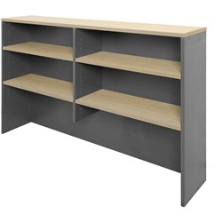Rapidline Rapid Worker Overhead Hutch 1500W x 315D x  1070mmH Oak And Ironstone