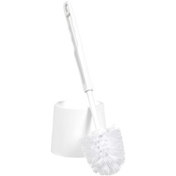 Cleanlink Toilet Brush And Pot White 