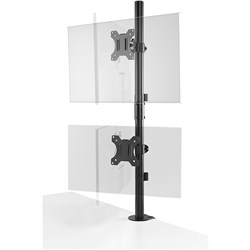 Kensington Universal Vertical  Stacking Dual Monitor Arm Black