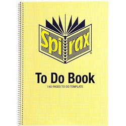 Spirax 706 To Do Book  A4 140 Page 