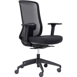 Buro Elan Office Chair Mesh Back Black with Arms