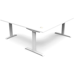 Rapidline Boost Static Corner Workstation 1800/1500W x 750D x 730mmH White/White