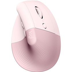 Logitech Lift Vertical Ergonomic Wireless Mouse Rose 