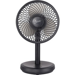 Nero USB Powered Desk Fan 13cm Black 