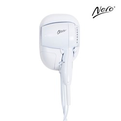 Nero Snug Wall Mountable Hairdryer White 