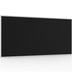Rapidline SHUSH30+ Screen 1200W x 30D x 900mmH White Frame Black Pinnable Fabric