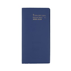 Collins Colplan Planner Diary B6/7 2 Years Month To View Plain Blue