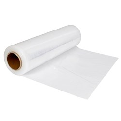 Marbig Professional Blown Hand Film Roll 500mm x 265m 35 Micron Clear Carton Of 4
