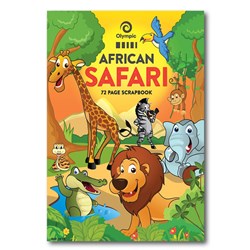 Olympic SF72 Scrapbook 335 x 240mm Blank 72 Page African Safari