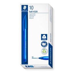 Staedtler 4320 Stick  Triangular Ballpoint Pen Medium 1.0mm Blue