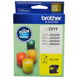 BROTHER 231 YELLOW INK
