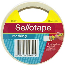 Sellotape Masking Tape 24mmx18m Beige  