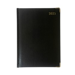 Debden Classic Manager Diary 190 x 260mm Day To Page Black