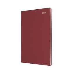 Collins Belmont Desk Diary A4 Week To View Burgundy 