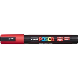 Uni Posca Paint Marker PC-5M  Medium 2.5mm Bullet Tip  Red