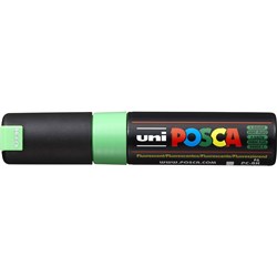 PAINT MARKER 8mm CHISEL FLUORO GREEN POSCA