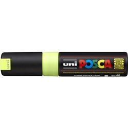 PAINT MARKER 8mm CHISEL YELLOW POSCA