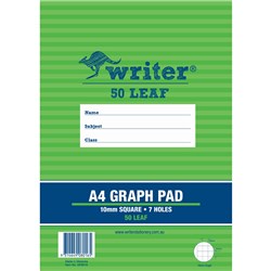 Writer Graph Pad A4 10mm 50 Sheets