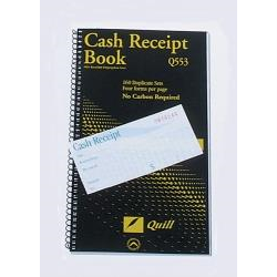 RECEIPT BOOK NCR QUILL 4 UP 272x149