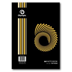 Olympic Spiral Notebook SP95  A4 8mm Ruled 120 Pages Side Bound 120 Pages 