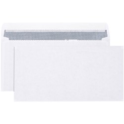 Cumberland Plain Envelope DL 110 x 220mm Strip Seal Laser Secretive White Box Of 500