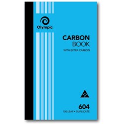 OLYMPIC RULED CARBON BOOKS 604 Dup 100Leaf 200x125mm