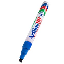 Artline 90 Permanent Marker Chisel 2-5mm Blue 