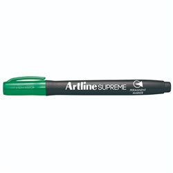 Artline Supreme Permanent Markers Bullet 1mm Green Pack Of 12