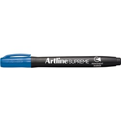 Artline Supreme Permanent Markers Bullet 1mm Royal Blue Pack Of 12