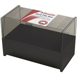 Esselte SWS Card File Box 127x203mm (5x8) System Card Black