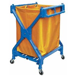 Cleanlink Trolley Scissor Trolley 660W x 710D x 950mmH Blue