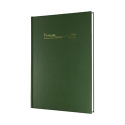 Collins Financial Year Diary A4 Day To Page Green