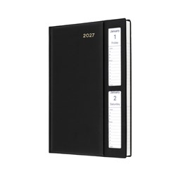 Collins Belmont Desk Diary A5 2 Days To Page Window Faced Black